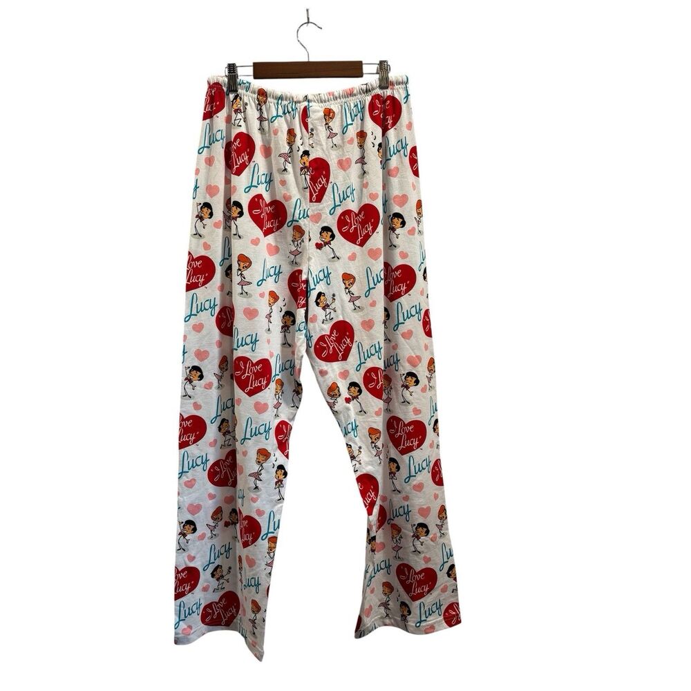 Universal I Love Lucy Cartoon Pajama Lounge Pants Womens size XL NWT